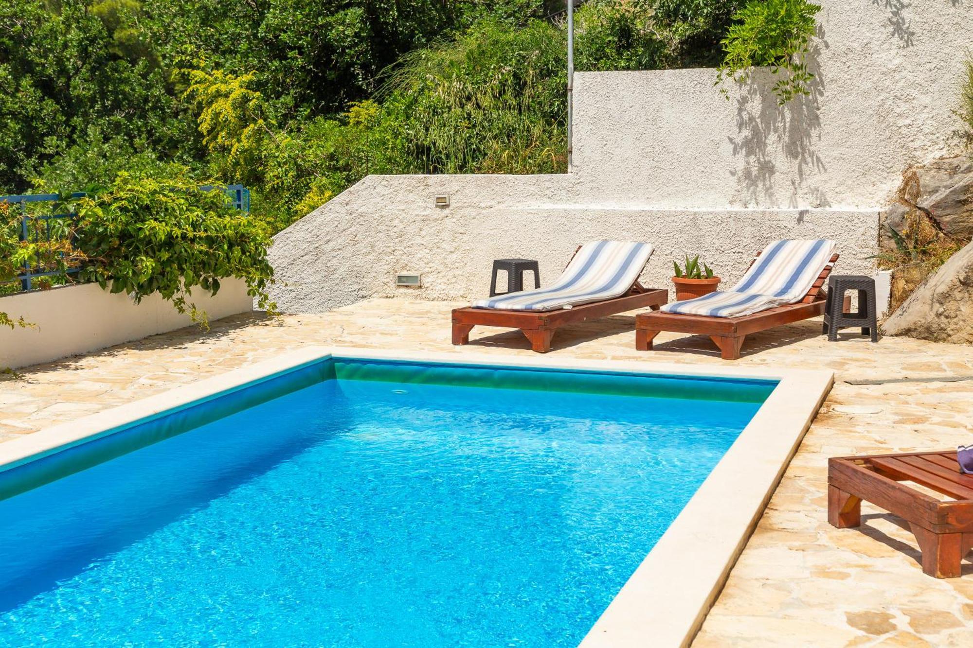 Caleta Seaview Suites II - Pool & Jacuzzi ロクヴァ・ロゴズニツァ エクステリア 写真